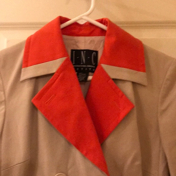 Trench Coat with Orange detail - Picture 2 of 3